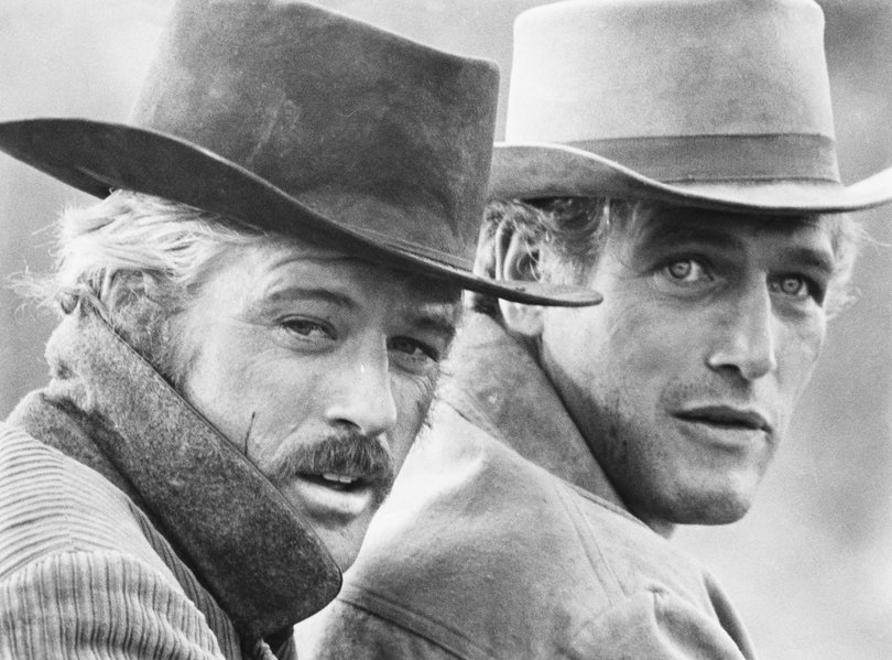 Robert Redford, left, as Sundance Kid and Paul Newman as Butch Cassidy in the 1969 western Butch Cassidy and the Sundance Kid.