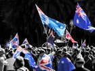 Participants in the March For Australia last month. 