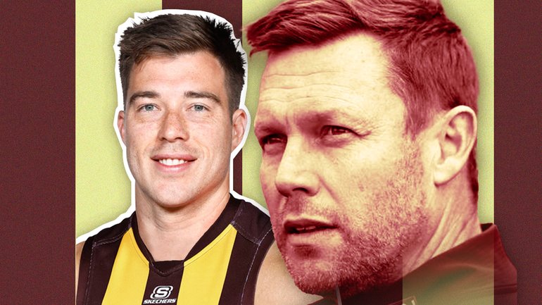 Zach Merrett and Sam Mitchell