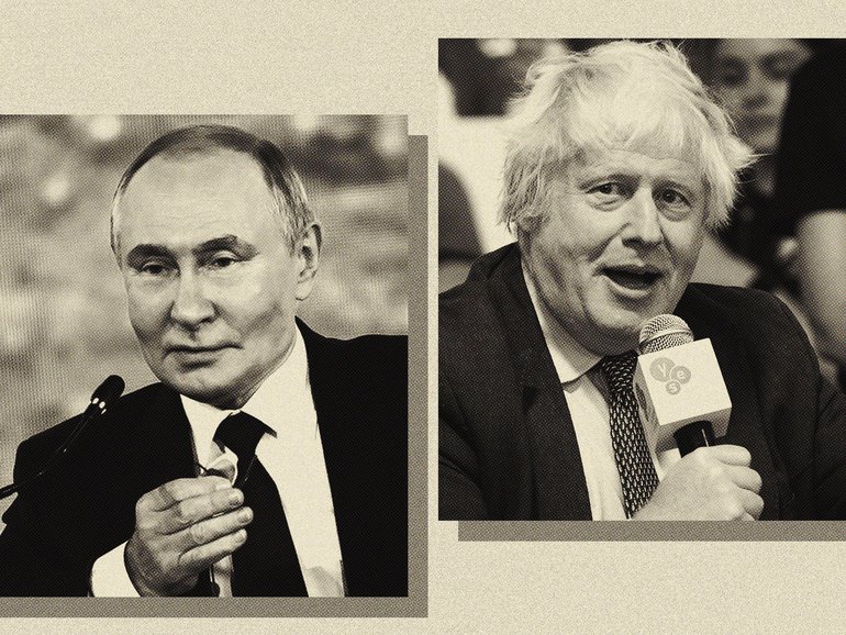 Vladimir Putin and Boris Johnson. 