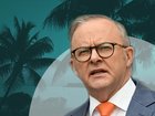 Anthony Albanese insists the delay in signing a defence treaty with PNG has "no downside". (Lukas Coch/AAP PHOTOS)