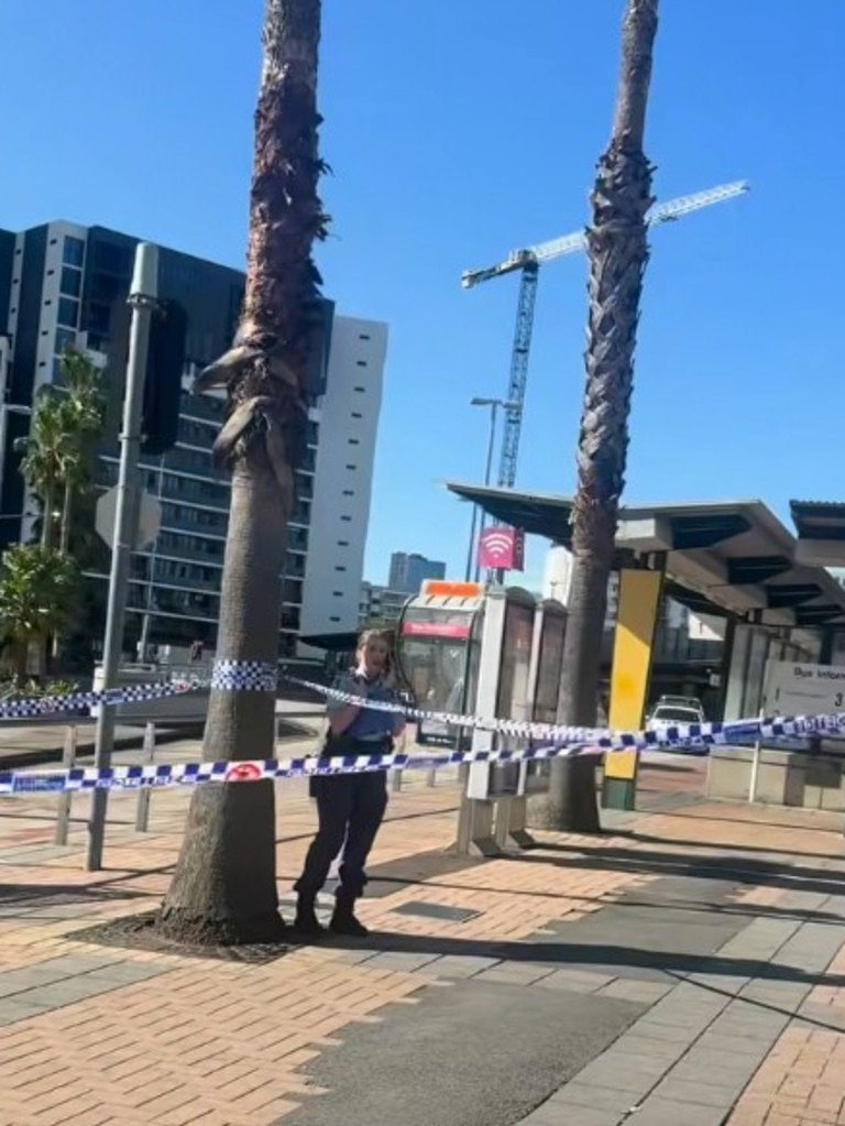 Two men were stabbed at a train station in Sydney’s west on Wednesday. Picture: Facebook