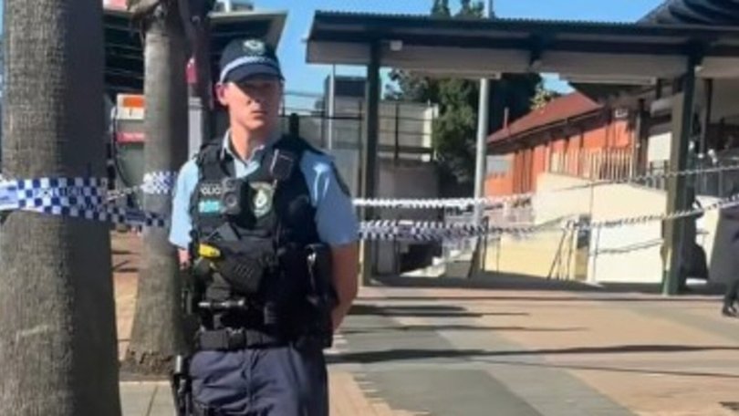 A man has been charged after allegedly stabbing two others in broad daylight on a train in Western Sydney. 