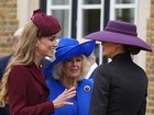 the Princess of Wales, Queen Camilla and First Lady Melania Trump at Windsor Castle.