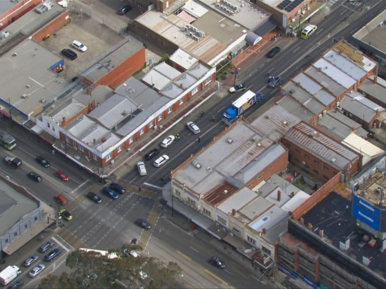 A pedestrian has died when they were struck by a truck on Bell St in Coburg, Melbourne.