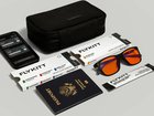 An undated photo provided by FlyKitt shows a pack that includes glasses that filter blue light and supplements meant to target inflammation. (FlyKitt via The New York Times) — NO SALES; FOR EDITORIAL USE ONLY WITH NYT STORY SLUGGED JET LAG APPS BY CHRISTINE CHUNG FOR AUG. 15, 2025. ALL OTHER USE PROHIBITED. —