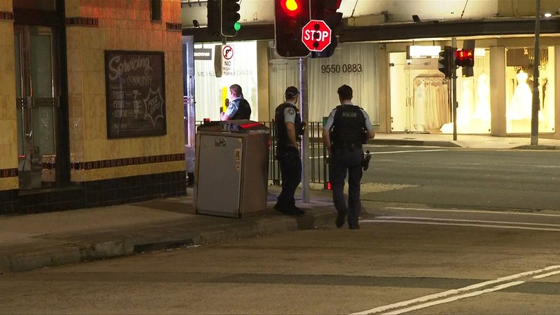 Police were at the scene after a violent brawl broke out outside a popular sports bar.