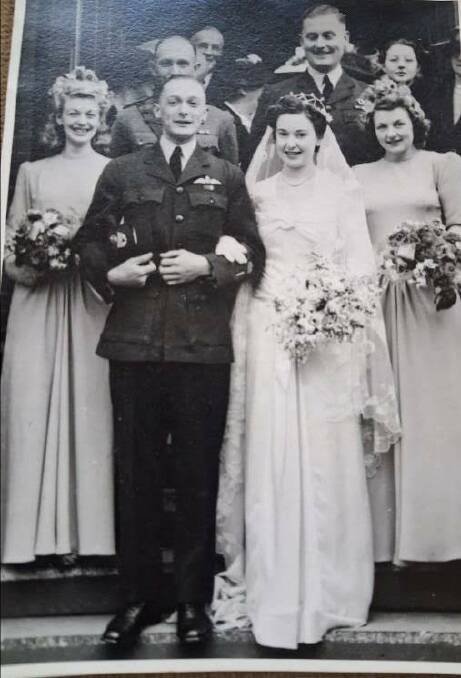 Frank and Lesley Penn on their wedding day.