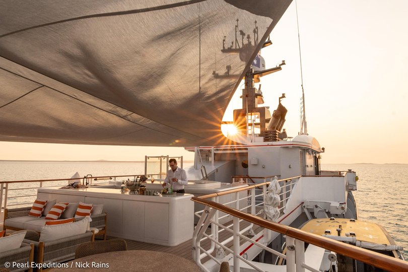 Aboard the Paspaley Pearl. 