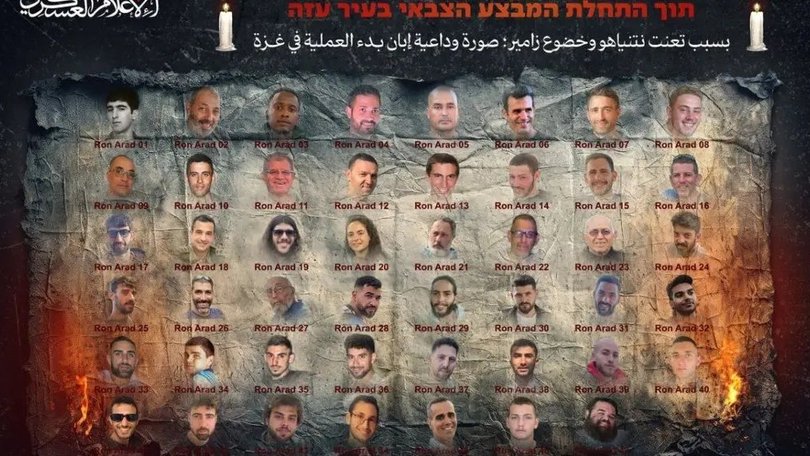 The ‘farewell’ montage is captioned in Arabic and Hebrew with a clear warning: “Due to Netanyahu’s refusal and Zamir’s submission, a farewell photo for the start of Operation Gaza.”