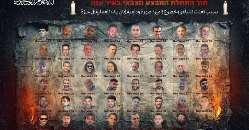 The ‘farewell’ montage is captioned in Arabic and Hebrew with a clear warning: “Due to Netanyahu’s refusal and Zamir’s submission, a farewell photo for the start of Operation Gaza.”