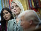 Attorney General Pam Bondi and President Donald Trump in the Oval Office.