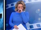 Sunrise star Edwina Bartholomew couldn’t control her laughter while trying to present a piece to camera.