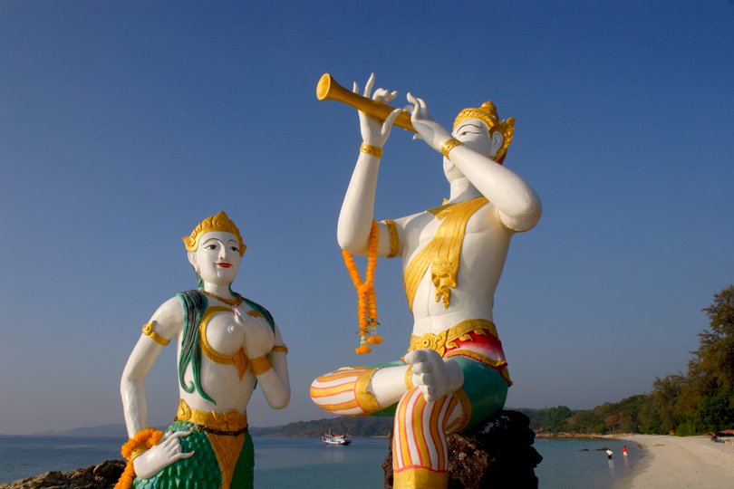 Giant and mermaid at Koh Samet.
