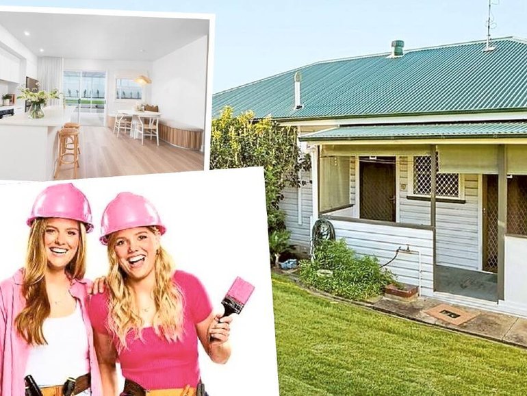 The Block winners Maddy and Charlotte recently completed a whirlwind renovation in Newcastle./Nine