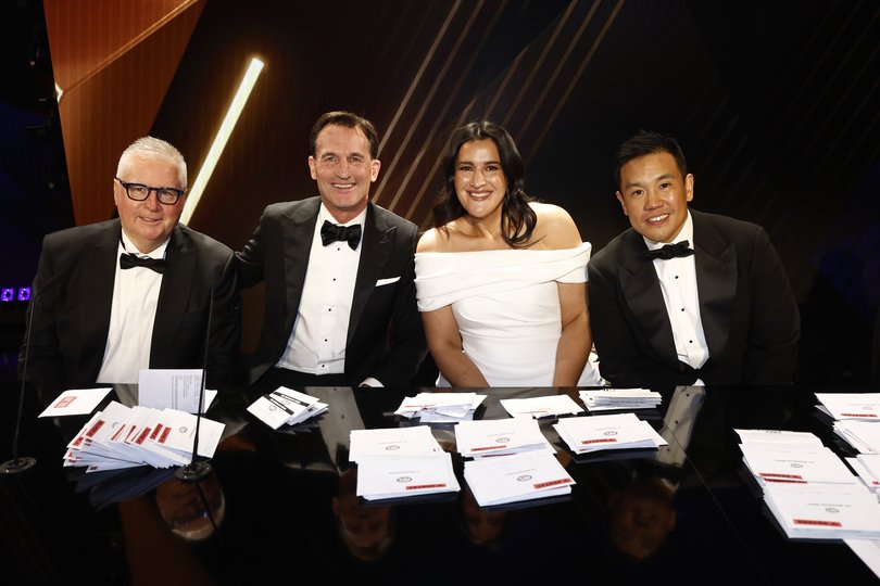 Greg Swann, AFL Executive General Manager of Football Performance, Andrew Dillon, AFL Chief Executive Officer, Laura Kane, AFL Executive General Manager of Football and Walter Lee, AFL Executive General Manager of Strategy.