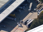 A truck driver has been killed after being hit by a forklift.