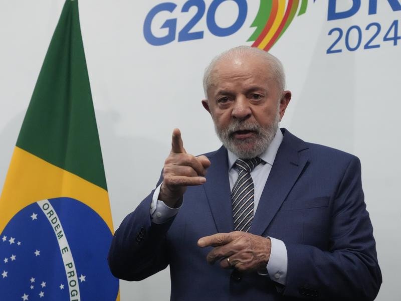Brazilian President Luiz Inácio Lula da Silva. 