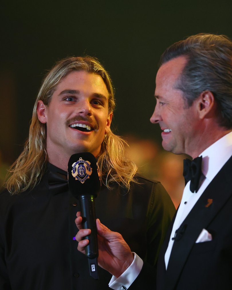 Bailey Smith is interviewed by Hamish McLachlan.