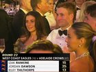 Jordan Dawson reacts to being pipped by teammate Izak Rankine late in the Brownlow count.