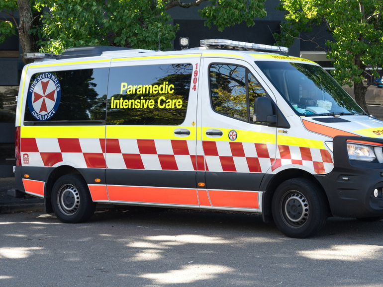 The young girl was treated by paramedics.