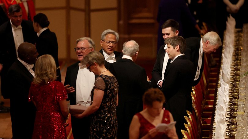  OpenAI CEO Sam Altman arrives to attend the State Banquet at Windsor Castle.