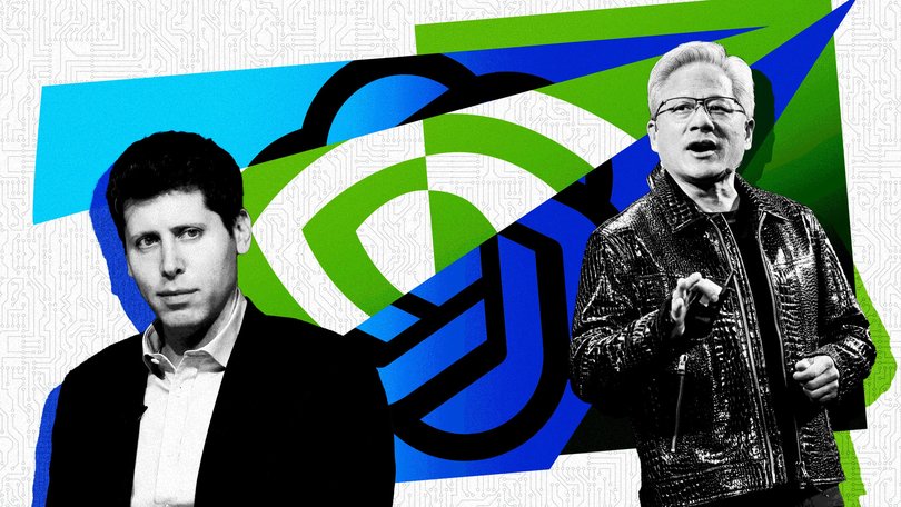 Sam Altman and Jensen Huang are betting big that AI’s superbrain will kill capitalism as we know it.