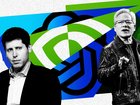 Sam Altman and Jensen Huang are betting big that AI’s superbrain will kill capitalism as we know it.