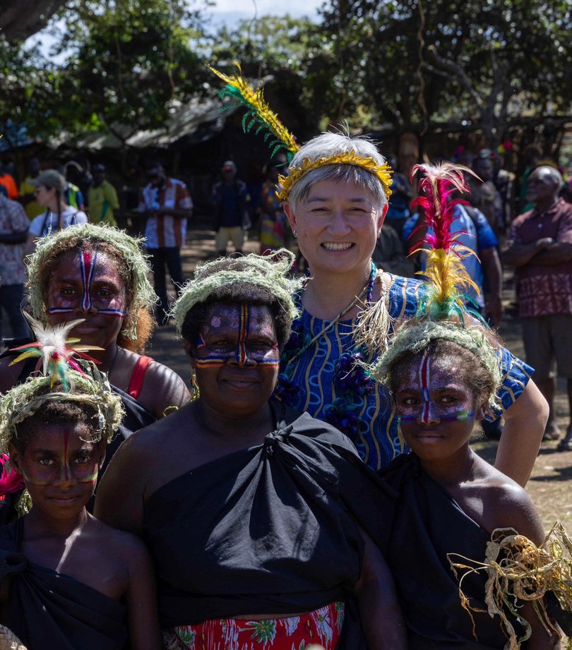 Penny Wong in Vanuatu in August.