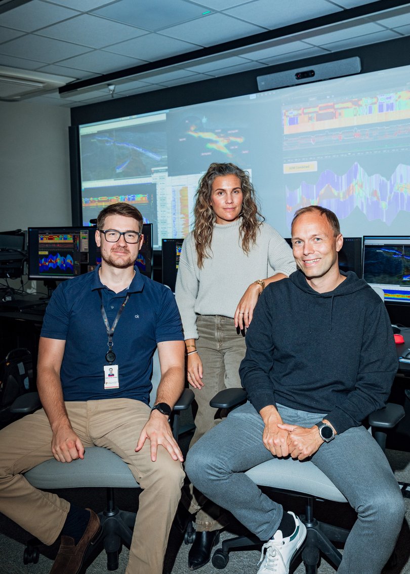 From left, Aasmund Olav Lovestad, Hanna Tronstad and Torstein Skorve, members of the team that made an oil discovery near an exhausted natural gas field in Norway’s waters.