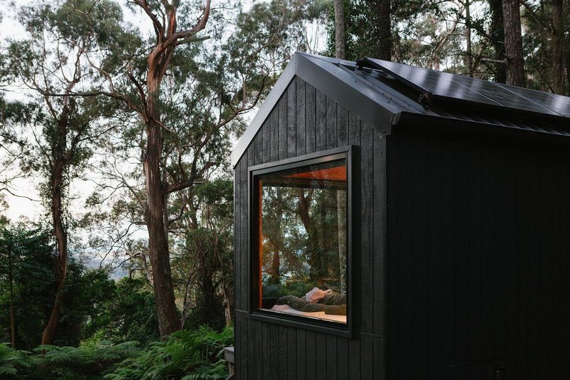 Small cabins in the bush are proving a hit.