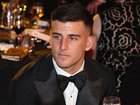 Nick Daicos looks on after finishing runner-up at the Brownlow Medal. 