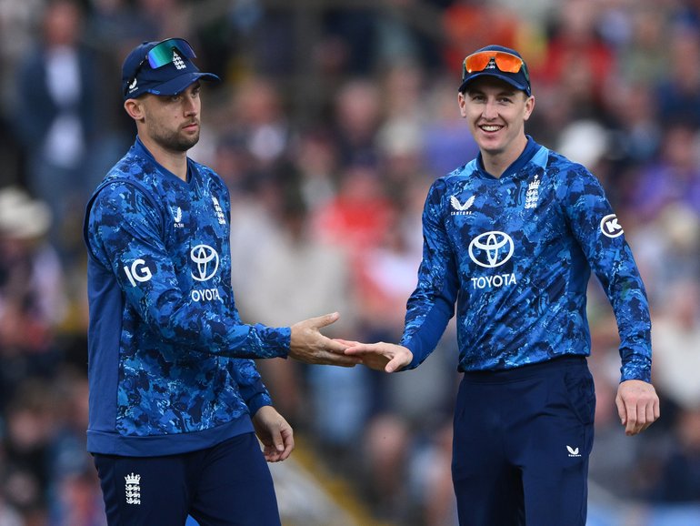 Will Jacks (left) is in England’s Ashes squad, while Harry Brook (right) has been promoted to vice-captain.