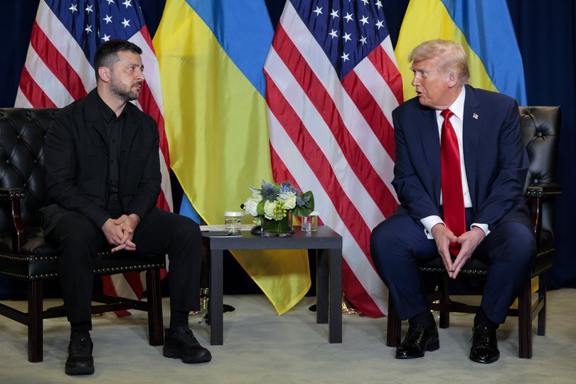Donald Trump meets with Volodymyr Zelensky at the 80th session of the UN’s General Assembly.