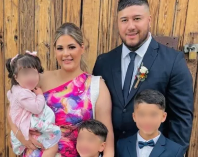 James, Rochelle, Zayne, Izaiah and Ava-Leigh, whose home went up in flames.