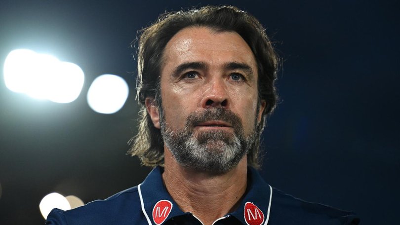 Geelong's Chris Scott has been slammed by Caroline Wilson. 