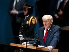 President Donald Trump addresses the 80th session of the United Nations General Assembly at United Nations headquarters.