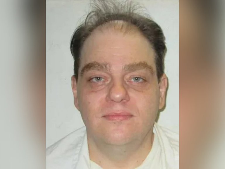 Geoffrey Todd West pictured in jail. 