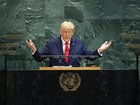 President Donald Trump speaks during the United Nations General Assembly (UNGA) at the United Nations headquarters in New York City. 