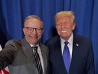 Anthony Albanese and Donald Trump take a selfie.