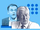 Nine’s incoming chairman Peter Tonagh and long-time shareholder in the company Bruce Gordon.