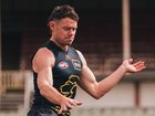 Lachie Neale trains for Brisbane at Ikon Park ahead of the grand final.