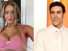 The Borat star has been spotted out and about with a glamourous younger woman.