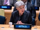 Penny Wong has warned nuclear weapons powered by AI could ‘challenge the future of humanity’.