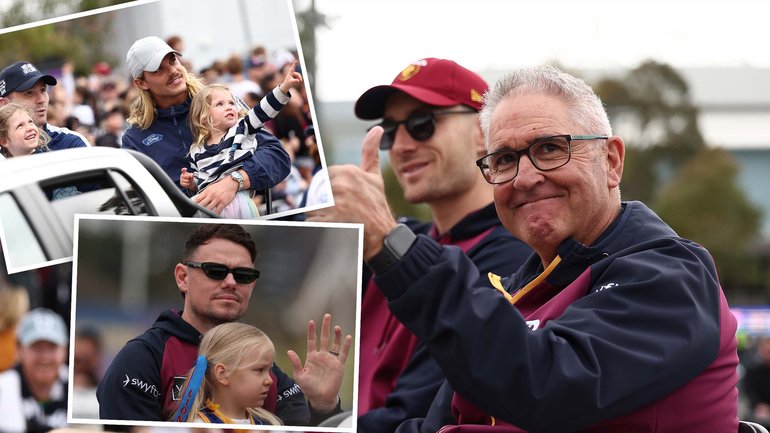 There was no calm before the storm as tens of thousands of fans flocked to Melbourne Park Oval for this year’s annual grand final parade.