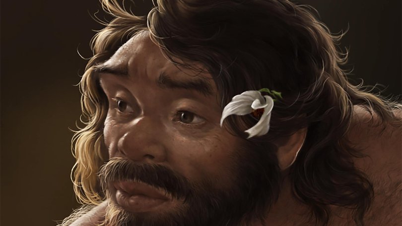 An artistic rendering of the Yunxian man, who may have lived about 1 million years ago, according to a new analysis.