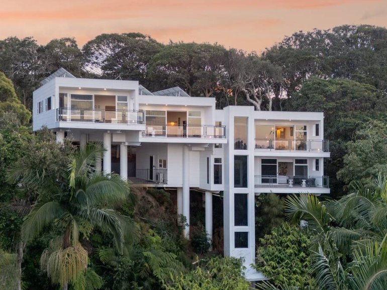 Sea Nest sits high among the trees at Nambucca Heads.
