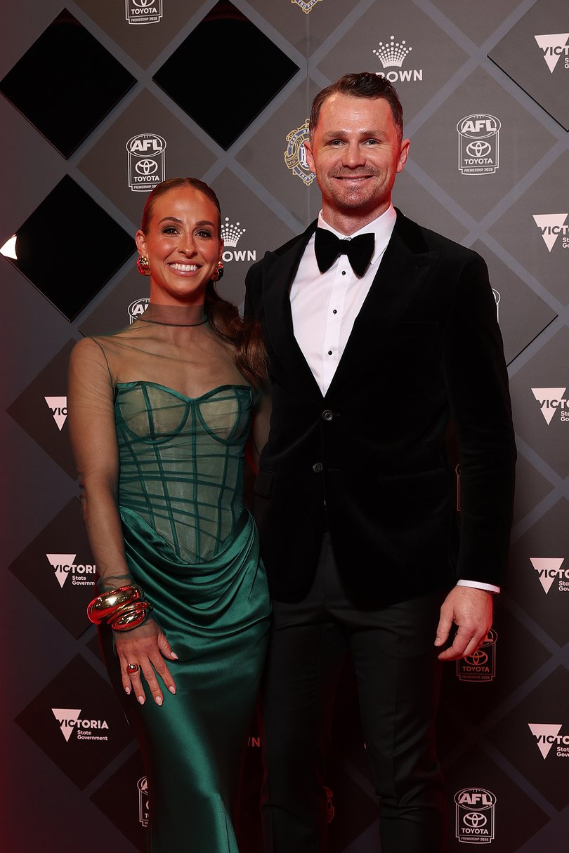 Patrick and Mardi Dangerfield at the Brownlow Medal this week.