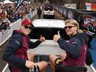 Levi Ashcroft and Will Ashcroft at the grand final parade.