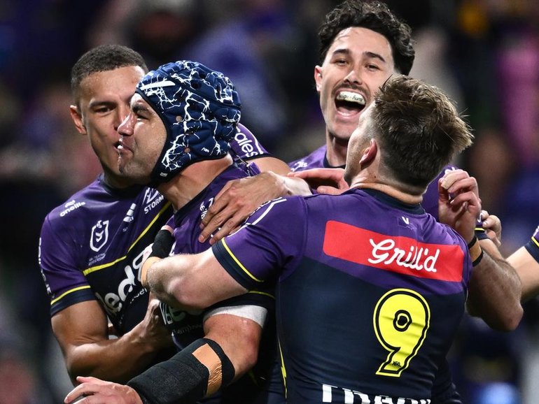 Jahrome Hughes has made a successful return from injury, helping Melbourne reach the NRL decider. 